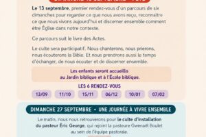 Deux rendez-vous pour la paroisse