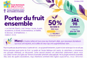 Contribuer aux travaux de nos maisons paroissiales et être solidaire de la mission de Témoignage